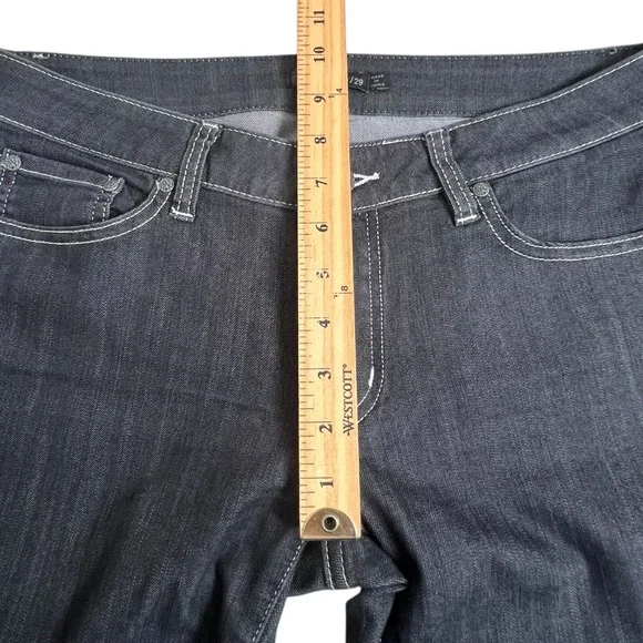 Prana Womens 8 Gray Low Rise Slim Straight Kara Jean #W4KARA115 - Picture 4 of 9